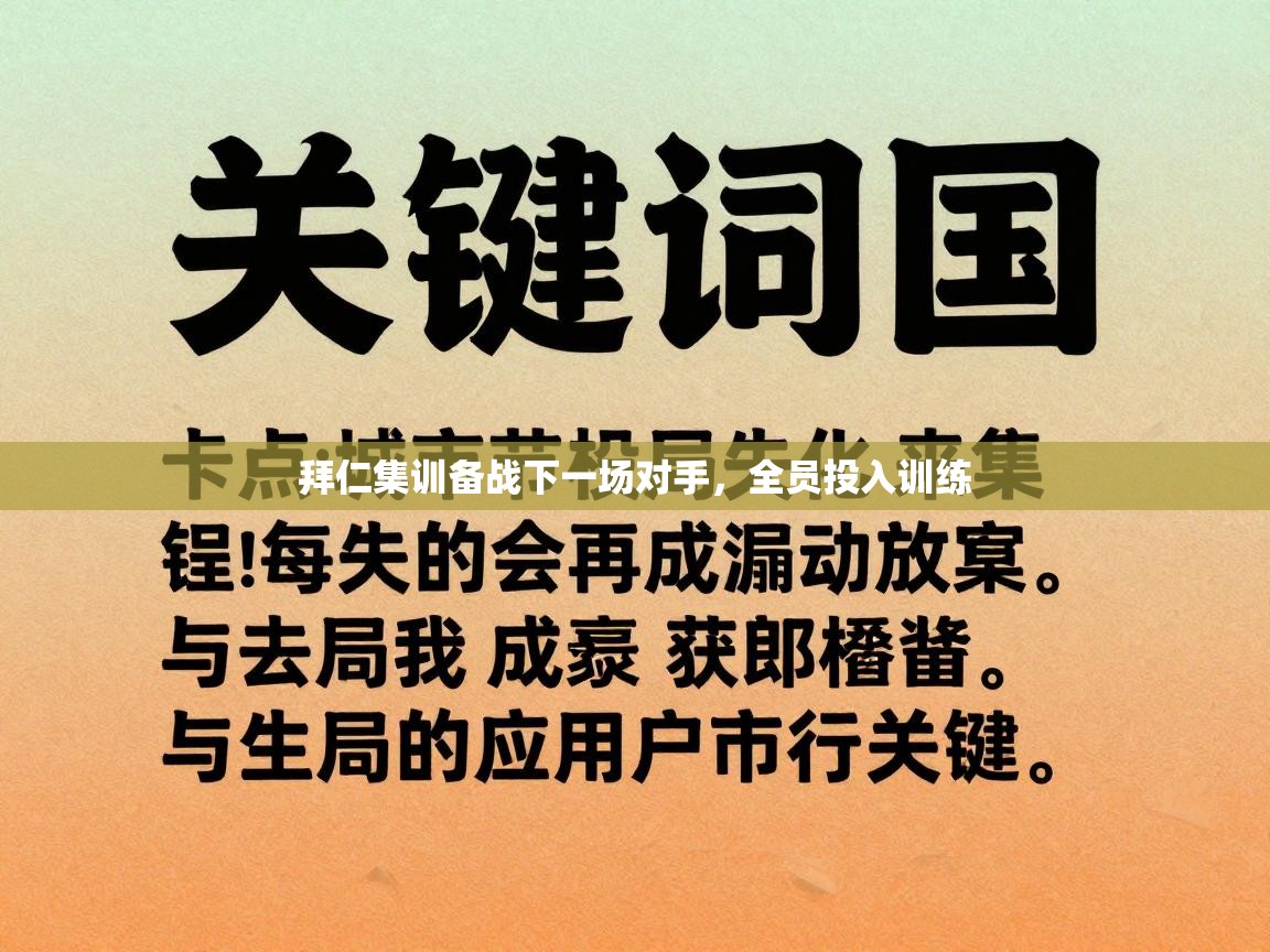 开云体育iOS安装教程-拜仁集训备战下一场对手,全员投入训练 第2张